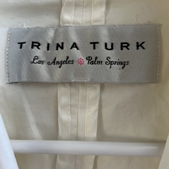 Trina Turk creamy white jacket size small - Picture 4 of 9